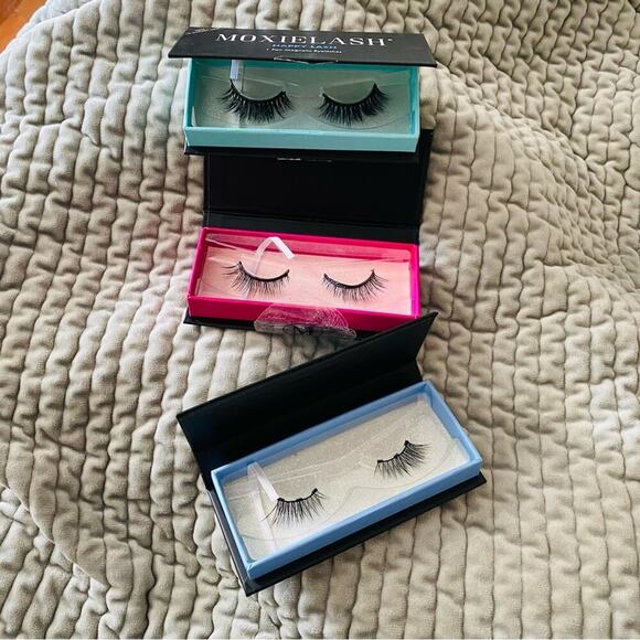 🩷 MOXIELASH Wifey Baby Happy Falsies False Magnetic Eyelashes Set of 3 Pairs - Picture 2 of 7